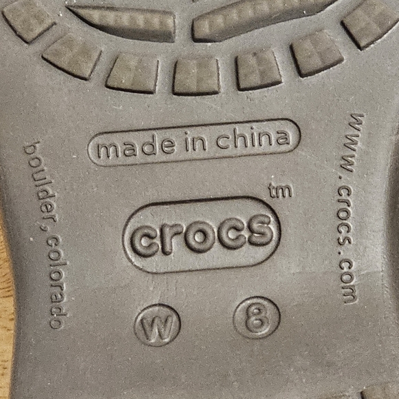 Crocs Meleen Crossband Sandals, GUC, Size 8 - Picture 2 of 7